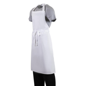 White Bib Apron - Size XL 915 x 1066 mm - Whites Chefs Clothing - Fourniresto