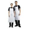 Schürze Latz Weiß - Größe XL 915 x 1066 mm - Whites Chefs Clothing - Fourniresto