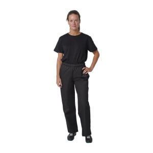 Broek voor in de keuken unisex zwart Vegas - Maat L - Whites Chefs Clothing