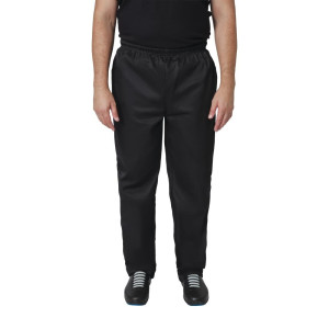 Kochhose Unisex Schwarz Vegas - Größe M - Whites Chefs Clothing - Fourniresto