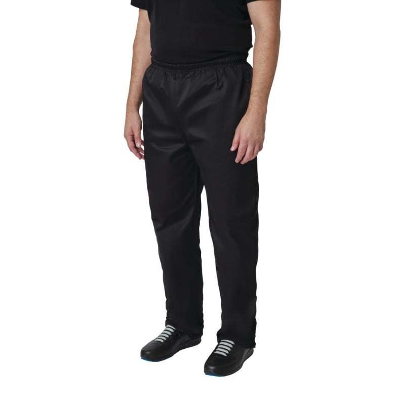 Black Vegas Unisex Kitchen Trousers - Size S - Whites Chefs Clothing - Fourniresto