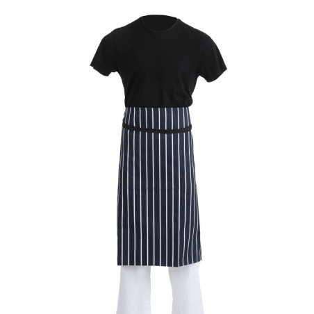 Schürze in Blau und Weiß gestreift 760 x 920 mm - Whites Chefs Clothing - Fourniresto