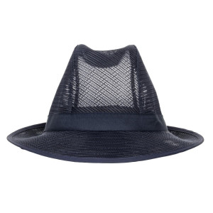 Hoed Trilby Marineblauw met netstof - Maat L 590 mm - FourniResto - Fourniresto