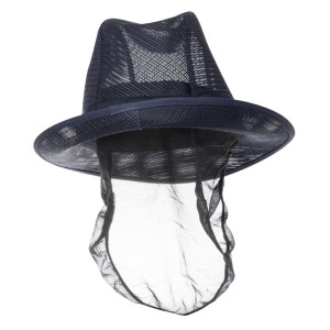 Hoed Trilby Marineblauw met netstof - Maat L 590 mm - FourniResto - Fourniresto