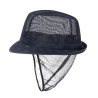 Hoed Trilby Marineblauw met netstof - Maat M 570 mm - FourniResto - Fourniresto