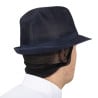 Hoed Trilby Marineblauw met netstof - Maat S 550 mm - FourniResto - Fourniresto