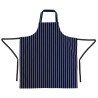 Schort Bavette Extra Lang Zonder Zak Gestreept Marineblauw En Wit - Whites Chefs Clothing - Fourniresto