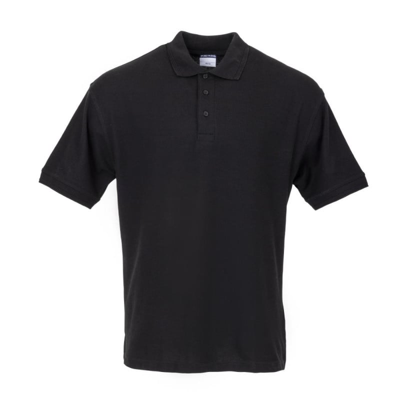 Polo Mixte Noir - Taille S - FourniResto - Fourniresto