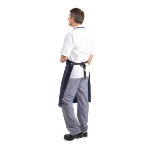 Schort met spatlap Waterafstotend Blauw 1016 x 711 mm - Whites Chefs Clothing - Fourniresto