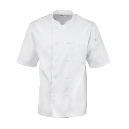 White Unisex Montreal Cool Vent Chef Jacket - Size Xs - Chef Works - Fourniresto