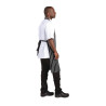 Schort Gestreept Zwart En Wit 760 X 970 Mm - Whites Chefs Clothing - Fourniresto