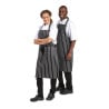 Schwarz-weiße gestreifte Küchenschürze 760 x 970 mm - Whites Chefs Clothing - Fourniresto