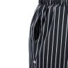 Kochhose Unisex Baggy Gestreift Schwarz und Weiß - Größe L - Chef Works - Fourniresto