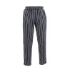 Broek voor de keuken unisex baggy gestreept zwart en wit - Maat S - Chef Works - Fourniresto