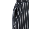 Broek voor de keuken unisex baggy gestreept zwart en wit - Maat S - Chef Works - Fourniresto