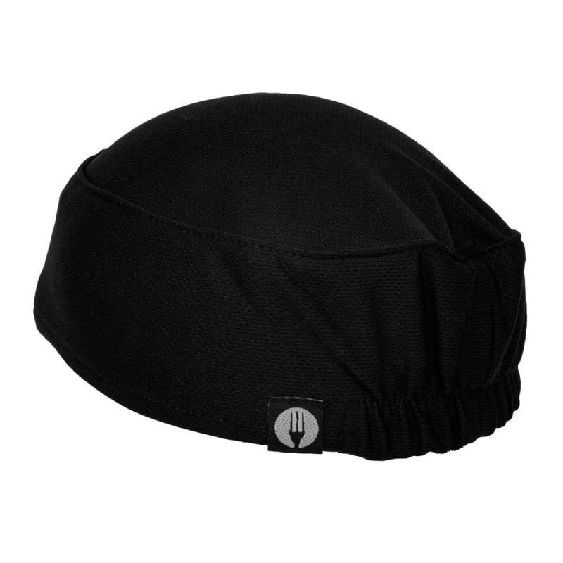 Total Black Kitchen Skull Cap - Chef Works - Fourniresto