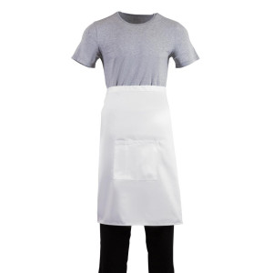 Schort voor serveerster standaard wit 1000 x 700 mm - Whites Chefs Clothing - Fourniresto