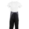 Kurze anthrazitgraue Kellnerschürze aus Polycotton 750 x 373 mm - Whites Chefs Clothing - Fourniresto