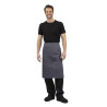 Schort van 1000 x 700 mm in antracietgrijs polycotton - Whites Chefs Clothing - Fourniresto