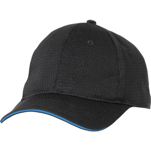 Baseballkappe Cool Vent Schwarz mit blauem Besatz aus Polycotton - Einheitsgröße - Chef Works - Fourniresto