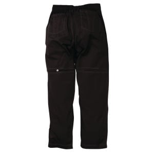 Kochhose Unisex Baggy Schwarz - Größe L - Chef Works - Fourniresto