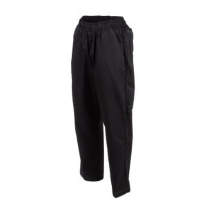 Kochhose Unisex Baggy Schwarz - Größe L - Chef Works - Fourniresto