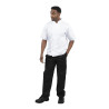 Veste de Cuisine Blanche à Manches Courtes Boston - Taille S - Whites Chefs Clothing - Fourniresto