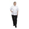 White Short Sleeve Boston Kitchen Jacket - Size S - Whites Chefs Clothing - Fourniresto