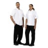 Witte korte mouwen koksbuis Boston - Maat S - Whites Chefs Clothing - Fourniresto