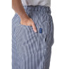 Küchenhose Mixte Vegas mit kleinen blauen und weißen Karos - Größe S - Whites Chefs Clothing - Fourniresto