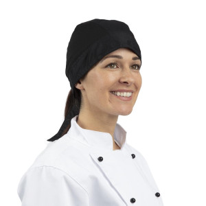 Bandana Schwarz - Einheitsgröße - Whites Chefs Clothing - Fourniresto