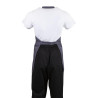 Kellner-Schürze mit V-Ausschnitt in Anthrazitgrau aus Polycotton 838 x 698 mm - Whites Chefs Clothing - Fourniresto