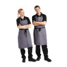 Anthracite Grey Polycotton Bib Apron 711 x 965 mm - Whites Chefs Clothing - Fourniresto