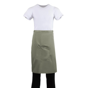 Server Apron Olive in Polycotton 1000 x 700 mm - Whites Chefs Clothing - Fourniresto