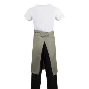 Schort van server Olive in polycotton 1000 x 700 mm - Whites Chefs Clothing - Fourniresto