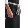 Schürze Latz Denim Schwarz Southside aus Polycotton 700 x 1000 mm - Whites Chefs Clothing - Fourniresto