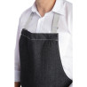 Schort Bavette Denim Zwart Southside van Polycotton 700 x 1000 mm - Whites Chefs Clothing - Fourniresto