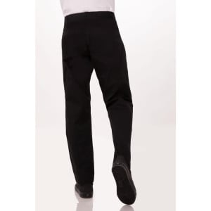 Schwarze Slim-Fit-Hose für Herren - Größe M - Chef Works - Fourniresto