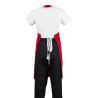 Latzschürze Rot aus Polycotton - Whites Chefs Clothing - Fourniresto