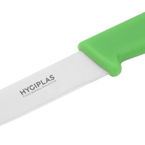 Couteau D'Office Vert Lame 7,5 Cm - Hygiplas - Fourniresto