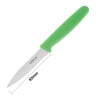 Messen Groen Lemmet 7,5 Cm - Hygiplas - Fourniresto