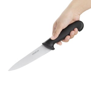 Kochmesser Schwarz Klinge 16 cm - Hygiplas - Fourniresto