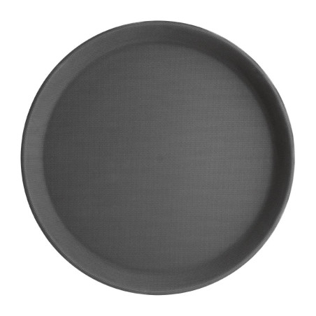 Plateau Rond Noir Antidérapant Ø 406 Mm - Olympia KRISTALLON - Fourniresto