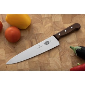 Koksmes met houten handvat Lemmet 25,5 cm - Victorinox - Fourniresto