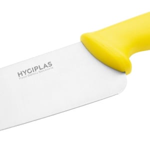 Couteau De Cuisinier Jaune Lame 25,5 Cm - Hygiplas - Fourniresto