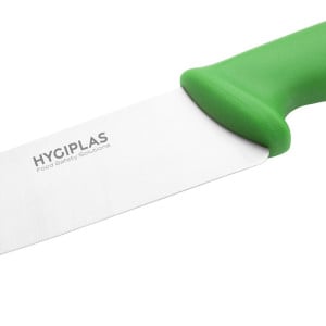 Koksmes Groen Lemmet 21,5 cm - Hygiplas - Fourniresto