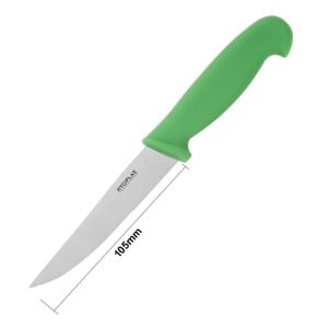 Gemüsemesser Grün Wellenschliff 10 cm - Hygiplas - Fourniresto