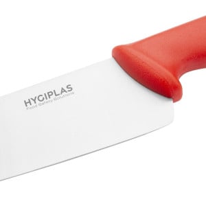 Couteau De Cuisinier Rouge Lame 25,5 Cm - Hygiplas - Fourniresto