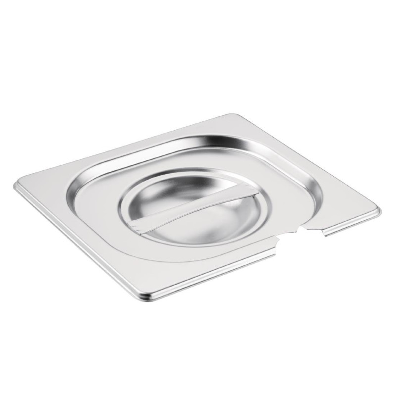 Couvercle Inox Gn 1/6 Avec Encoche - Vogue - Fourniresto Couvercle Inox Gn 1/6 Avec Encoche - Vogue - Fourniresto