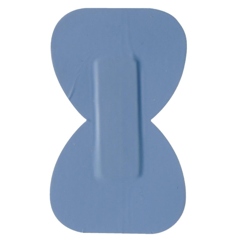 Verbandpleisters voor standaard blauwe vingertoppen 75 x 45 mm - Pak van 50 - FourniResto - Fourniresto